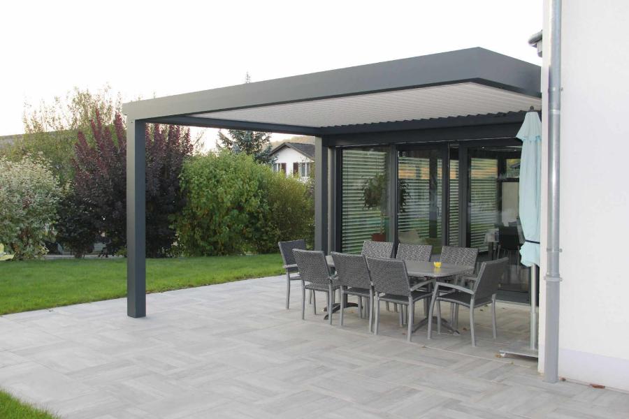 Veranda Verandome avec pergola bio-climatique Biossun